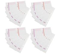GALPADA Recharges pour Planificateur Personnel 20 Feuilles Papier A6 Double Face Calendrier Mensuel Non Daté Organisateur Pliable pour Bureau à Domicile