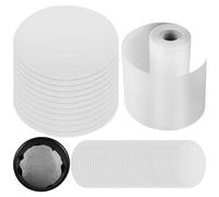 GALPADA Set de Feuilles de Papier Sulfurisé Rondes Antiadhésif en Papier Parchemin Blanc Lot de 100 Résistant Graisse, pour Pâtisserie et Cuisson Facile