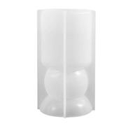GALPADA Silicone Moulage Cylindrique pour Bougies Pots Plâtre et Ciment Modèle à Base Sphérique pour Décoration Maison et DIY