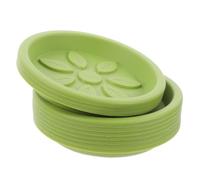 GALPADA Soucoupe pour Plante Ronde 10 Pièces en Plastique, Design Créatif | Couleur Vert Clair, pour Pot de Fleurs Extérieur et Jardin, Anti-débordement, Garde L'espace Propre