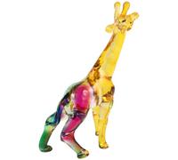 GALPADA Statue de Girafe, Figurine de Girafe de Collection 5,5 Pouces, Cristal, Décorative, Capture la Lumière, pour Bureau et Anniversaire