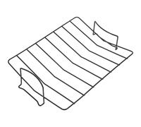 GALPADA Support de Barbecue Extérieur en Fil de Fer Noir, Grille de Cuisson Bateau Anti-Chute Facile à Nettoyer pour Rassemblements en Plein Air