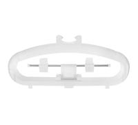 GALPADA Support de Panier Vapeur Léger en Plastique Blanc Cintre Défroisseur Pliable pour Vêtements et Serviettes, Installation Facile et Accessoires Polyvalents