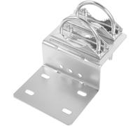GALPADA Support de Poteau en Acier Inoxydable Argenté, Forme en L, Résistant à L'usure Forte Prise, pour Montage Mural Extérieur D'antenne Tv