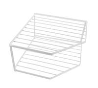 GALPADA Support de Rangement pour Casseroles d'angle en Métal Double Couche | Design Autoportant en Fil Métallique, sous Évier ou Placard, Style Moderne et Classique
