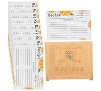 GALPADA Support de Recettes Bois Boîte à Recettes Pratique et Élégante avec Fente pour Cartes et Support Téléphone pour Cuisine Organisée