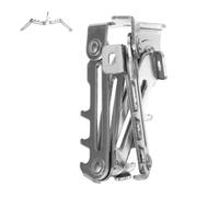 GALPADA Support de Réservoir de Gaz pour Camping, Porte-bouteille de Gaz Pliable en Acier Inoxydable, Base Stable, Argenté, pour Aventures en Plein Air et Cuisson