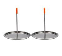 GALPADA Support Vertical 2 Pièces Plateau Amovible en Acier Inoxydable Résistant à Déformation pour Poulet pour Barbecue et Cuisson en Extérieur