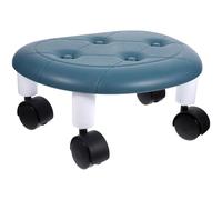 GALPADA Tabouret Roulant Portable en Alliage D'aluminium et PP, Tabouret Ergonomique Robuste Capacité de Charge, pour Salle de Bain ou Usage Domestique