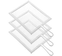 GALPADA Tamis en Acier Inoxydable 3pcs Multi-Fonction pour Filtrage de Poudre Fine et Glaçure Céramique, Utilisation en Atelier et Pâtisserie