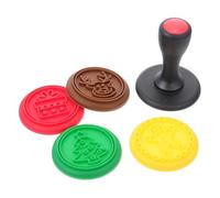 GALPADA Tampons à Biscuits en Silicone Moules à Biscuits de Pâtisserie pour Noël Set 1 Lot 5 Pièces Motifs Festifs Légers et Faciles à Utiliser Plusieurs styles pour Plusieurs styles