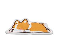GALPADA Tapis de Sol D'intérieur Orange en Fibre de Polyester Antidérapant Design Cartoon Coussin Décoratif et Protecteur pour Entrée et Couloir