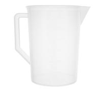 GALPADA Tasse à Mesurer Huile Grosse Capacité 3000ml Plastique Blanc Poignée Anti-brûlure Surface Graduée pour Ateliers et Laboratoires