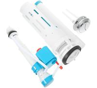 GALPADA Vannes de Vidange pour Toilettes Bouton Poussoir Bleu en Pp, Kit de Réparation pour Réservoir D'eau, Réglage du Volume D'eau, pour Réparation de Toilettes Anciennes