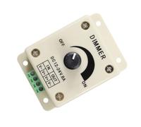 GALPADA Variateur Mural LED 12v 8a en Plastique Blanc Gradation Rapide et Économie D'énergie pour Éclairage Intérieur et Garage