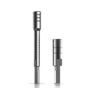 Galvanox Accessoires supplémentaires conçus pour les outils multifonctions Leatherman, rallonge de tournevis d'embout et adaptateur hexagonal plat à 6,35 mm (argenté)