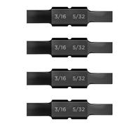 Galvanox Embouts plats de rechange double face de 3/16" - 5/32" pour outils multifonctions Leatherman (lot de 4)