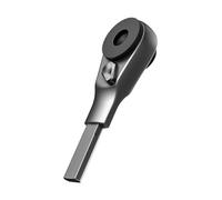 GALVANOX Tournevis à cliquet à extrémité plate conçu pour les modèles Leatherman - Compatible avec les kits d'embouts plats multi-outils et les embouts hexagonaux standard de 6,35 mm (acier brossé)