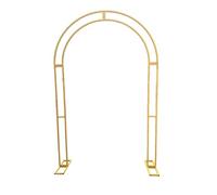 GAMAK Arche Mariage Dorée pour Cérémonie, Arche de Jardin Exterieur Metal pour Décoration de Mariage/Anniversaire - Kit pour Ceremonie Laique - Montage Facile (Size : 1.0 * 2.0m)