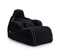 Game Over Chaise Longue Pouf Jeux Vidéos | Salle De Séjour Intérieure Fauteuil Gamer | Poches Latérales pour Les Manettes | Support De Casque (Fumée Cosmique)