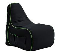 Game Over Mini Fauteuil Pouf de Jeu pour Enfants 8-Bit | Salle de Jeux Intérieure Fauteuil Gamer | Poches Latérales pour Manettes | Support de Casque | Conception Ergonomique (Émeraude Magique)