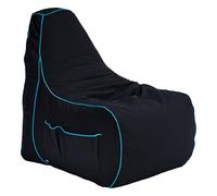 Game Over Mini Fauteuil Pouf de Jeu pour Enfants 8-Bit | Salle de Jeux Intérieure Fauteuil Gamer | Poches Latérales pour Manettes | Support de Casque | Conception Ergonomique (Lich Blade)