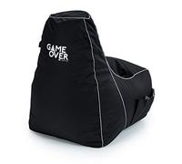 Game Over Mini Fauteuil Pouf de Jeu pour Enfants 8-Bit | Salle de Jeux Intérieure Fauteuil Gamer | Poches Latérales pour Manettes | Support de Casque | Conception Ergonomique (Fumée Cosmique)