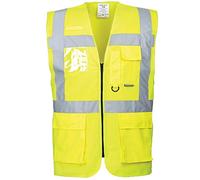 Portwest Gilet Haute Visibilité Executive Berlin Jaune Taille M S476YERM