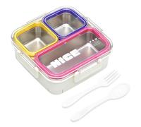 Gamelle À Repas Métallique Organisateur Compartiments Étanches Divisés | Lunch Box Pour dîner, pique-nique, cuisine, trajets quotidiens,