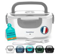Gamelle Chauffante 100W Lunch Box Chauffante 1,5L Chauffe Plat Electrique 3 en 1 220V 24V 12V, Marmite Electrique, Acier Inoxydabl