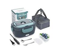 Gamelle Chauffante 12v 24v 220v Boite Chauffante Repas Pour Voiture Camion Bureau Travail 1.5L Lunch Box Chauffante Electrique Et Sac De Transport De