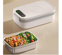 Gamelle Chauffante, 1L 60W Lunch Box Chauffante, Boîte à Déjeuner électrique Acier Inox pour Adultes, Hommes et Femmes, Chauffage