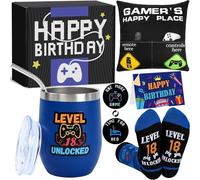 Gamer Gift Boy 18 Years Funny Birthday Gift 18 Years Boys | Coffret cadeau de gamer pour le 18e anniversaire pour fils, petit-fils, neveu ou ami - Idée cadeau cool pour les amateurs de