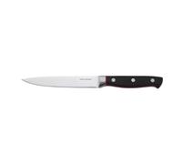 Gam'Hotel - Couteau d'office 24,5cm hiro | Couteau 24,5 cm, Lame 13 cm, Inox 420J2, Finition satinée, Manche ABS, Coupe précise, Noir & rouge