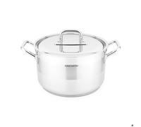 Gam'Hotel Marmite, 32cm x 19cm | 16 L, Inox 18/8, Ø 32 cm, Fond thermique 5,5 mm, Couvercle inclus, Poignées anti-chaleur, Four jusqu’à 230 °C