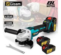 Gami 125MM meuleuse d'angle électrique sans brosse vitesse Variable M14 Machine de découpe outil de travail du bois pour Makita 18v batterie broche No Battery No Plug
