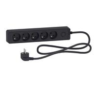 Schneider Electric - Bloc multiprise 5 prises 2P+T - anthracite - Schneider G