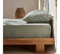 GAMUSI Drap-housse pour lit 120 x 200 x 30 cm, 100 % coton, respirant, réglable, couleur eau