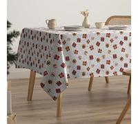 GAMUSI Nappe Noel rectangulaire Anti-Taches Cadeaux de Noël 160x300 cm