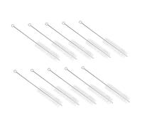 GANAZONO 1 Set 10 Pcs Goupillon Paille pour Nettoyage Biberon en Acier Inoxydable et Nylon pour Bébé Couleur Aléatoire