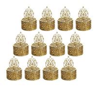 GANAZONO 12 Pièces Boîte Candy Box en Plastique Or de Style Européen, Robuste et Multifonctionnelle, pour Petites Boîtes à Bonbons et Présents de Fête