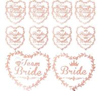 GANAZONO 40 Pièces Tatouages Temporaires Team Bride pour Mariée et Demoiselles D'honneur, Papier Peau Douce, Faciles à Appliquer, pour Enterrement de Vie de Jeune Fille et Mariage
