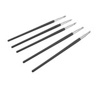 GANAZONO 5 pièces Stylo Nail Art Silicone Pinceaux Modelage Argile Souple pour Peinture DIY Sculpture Outils Polyvalents