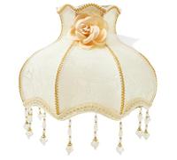 GANAZONO Abat-jour en Tissu Style Européen Dôme Pétoncle, Grand Abat-jour pour Lampe de Bureau et Lampadaire, Design Moderne Simple, Confortable Toucher, Maison ou L'hôtel