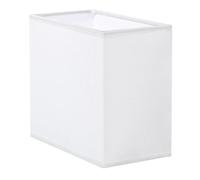 GANAZONO Abat-jour Rectangulaire et Protège Poussière en Tissu Blanc Style Simple, Crée une Ambiance Chaleureuse pour Lampe de Table E27 pour Salon ou Maison