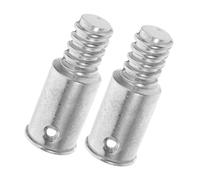 GANAZONO Adaptateur de Poignée à Embout Fileté Américain 2 Pièces en Alliage D'aluminium Argenté pour Manche à Balai et Perche D'extension Usage Ménage et Commercial