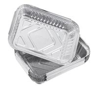 GANAZONO Boîtes Alimentaires 950ml Empilables 20 Pièces en Aluminium Argentées Résistantes à Haute Température pour Barbecue et Pique-niques Pratiques