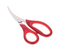 GANAZONO Ciseaux à Crevettes en Acier Inoxydable Poignée Ergonomique Antidérapante Rouge Cuisine Professionnelle et Maison, Outil Facile pour Décortiquer et Nettoyer les Crevettes