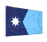 GANAZONO Drapeau Résistant du Minnesota Polyester L'état en Pongee de la Décoloration, Décoration Extérieure Extérieur et Intérieure pour Jardin et Espace