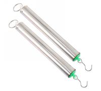 GANAZONO Dynamomètres à Ressort Cylindriques Jauge de Force Précise Facile à Transporter Lot de 2 en Métal Argenté pour Démonstration en Classe